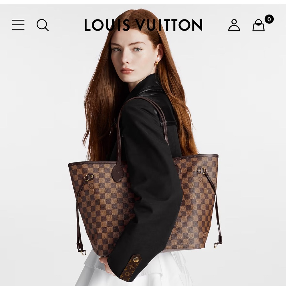 Authentic preloved Louis Vuitton Damier Neverfull MM
